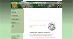 Desktop Screenshot of burgenmuseum-eisenberg.de